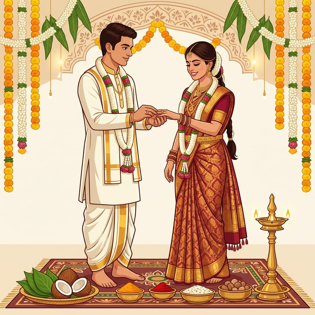 Nischitartham - The families celebrate the promise