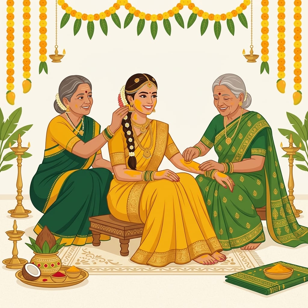 Pellikuthuru - Turmeric, flowers, and family joy
